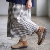 ハンズフリー 立ったまま履ける靴 レディース ショートブーツ 防水 防滑 4E ゆったり 幅広 軽量 脱ぎ履き簡単　楽すぽっ Parade 62915 パレード