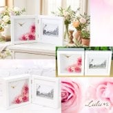 プリザーブドフラワー フォトフレーム 時計 写真立て 花 ギフト プレゼント 母の日 敬老の日 還暦祝い 古希 喜寿 退職祝い 送別会 結婚祝い 出産祝い 新築祝い 誕生日 両親 妻 女性 母親 祖母 遺影 ペット メモリアル 木製 L版 L判 選べる8色 バラ ひまわり アレンジメント 記念品 贈り物 贈答 インテリア 御祝 サプライズ ウェディング 記念日 Lulu＊s ルルズ