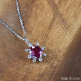 上質 ルビー 1.121ct ダイヤモンド 0.11ct ネックレス ペンダント プラチナ Pt900 850 ルビーネックレス 一粒 レディース シンプル 可愛い 赤 レッド  Drops