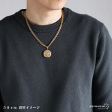 ステンレス ロケットネックレス HIPHOP ダブル喜平チェーンネックレス ロケットペンダント 写真 記念 思い出 50cm 60cm ゴールドネックレス 18KGP シルバー 聖ベネディクト 6面カット メンズ 男性 金属アレルギー対応