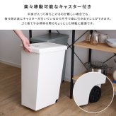 ゴミ箱 ダストボックス 日本製 大容量 45L らくらくワンハンド開閉 ジョイント連結対応 45リットル 大口タイプ フタが取り外せる 重ねて収納 丸洗いOK 分別