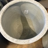 鉢カバー おしゃれ 大型 18号 13号 L M サイズ 植木鉢 KONTON コントン バルゴ ベアルート 丸型 ラウンド ファイバーストーン 軽量 室内 屋内 高級 北欧 モダン ナチュラル 観葉植物用 サボテン 多肉植物 特大 玄関 プランター 底穴なし アッシュグレー ダークグレー