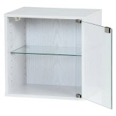 コレクションボックス(前板ガラス) オーク オーク・オークホワイト 2色展開 収納ラック オープンラック シェルフ 整理棚 収納家具 おしゃれ シンプル 新生活 インテリア 不二貿易