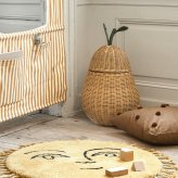 ferm LIVING ファームリビング Pear Braided Storage 洋ナシのカゴ Lサイズ おしゃれディスプレイ 北欧 雑貨 インテリア バスケット ラタン カゴ 飾り 収納 玄関 リビング プレゼント ギフト おすすめ