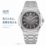 腕時計 メンズ 自動巻き 機械式 オマージュウォッチ MIYOTA8215 43mm カレンダー I&W CARNIVAL 721G