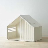 ペットハウス S ミルク 犬 猫 小型犬 中型犬 ハウス 犬小屋 屋内 室内用 ガルバリウム鋼板製 おしゃれ スタイリッシュ モダン ペット用 隠れ家 頑丈 耐久性 洗練 丈夫 通気性 快適 安全設計 犬用 猫用 ペット用品 S24-0551 セトクラフト