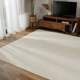 ラグ カーペット トラム アイボリー ベージュ 130×190 綿混 コットン 洗濯機OK HOT対応 床暖房対応 防ダニ抗菌 防臭 リビング グ HOT対応・床暖房対応 防ダニ