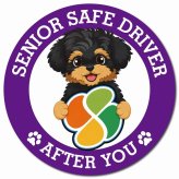 カーサイン 高齢者マーク SENIOR SAFE DRIVER ヨープー マグネット 強力 直径13cm 肉球 日本製 車 ステッカー