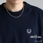 シルバー925 梵字 六字真言 ペーパーチェーン 幅5mm シルバー ネックレスチェーン 重厚 二重ロック シルバーネックレス メンズ 男性 金属アレルギー対応