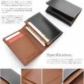 カードケース 名刺入れ ビームズ スクエア BEAMZ SQUARE ブラックダイヤ 黒 レザー 馬革 本革 メンズ レディース BZSQ-1735