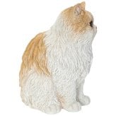 猫 置物 リアルでかわいい おしゃれ 大きい ペルシャ猫クリーム 大 ネコ 高さ31cm woobia ウービア ガーデン インテリア オブジェ 可愛い プレゼント 北欧 玄関 雑貨 動物 モダン 面白い 庭 ギフト 屋外 家 玄関先 ガーデンオーナメント