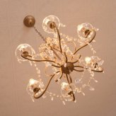 照明 ライト シャンデリア シンプル LED電球対応 ゴールドト 6灯 おしゃれ 間接 寝室 ダイニング