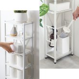 ランドリー収納 隙間収納 完成品 すきま収納 すき間収納 スリム ランドリー収納 サニタリー収納 キッチン収納 20cm ホワイト おしゃれ シンプル 省スペース 洗面所 棚 北欧 収納家具 インテリア 新生活 整理収納 家具類 収納用 収納棚 室内