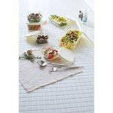 ＨＡＲＩＯ ハリオ スタッキング耐熱ガラスコンテナ６個セット [26-0299-082] ＫＳＴＬー５００４ーＯＷ プレミアムギフト 贈り物 お祝い 本体＝耐熱ガラス、蓋＝ポリプロピレン 日本製 内祝い 出産内祝い 結婚内祝い 快気祝い 新築祝い お返し 贈り物
