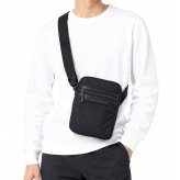 高品質ヨーロッパ輸入モデル トミーヒルフィガー TOMMY HILFIGER ショルダーバッグ NYLON MINI REPORTER メンズ ブラック AM0AM14688 BDS BLACK 送別会 誕生日 結婚祝い 結婚式 彼氏 息子 夫 男性 名刺入れ 高級 父の日 母の日 即日発送