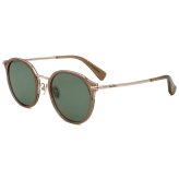 マックスマーラ Max Mara サングラス ノーズパッド UVカット アイウェア ボストン ウェリントン MM0147-K/S 45A 54 メンズ レディース ユニセックス ブラウン（クリア）+グリーン 海外正規品