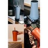熱中症対策グッズ STTOKE ストーク タンブラー 240ml 355ml 470ml 590ml セラミックコーティング ストロー付き ギフト 水筒 誕生日 プレゼント