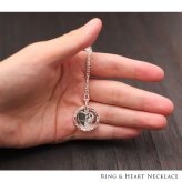 ハワイアンジュエリー シルバー ペンダントトップ 刻印 無料 誕生石入れ可 リング ハート 上品 シンプル シルバー925 ネックレス チェーン別売 ペンダントヘッド 彼女 妻 女性 レディース 誕生日 プレゼント ハロウィン 【品番：SP2680】