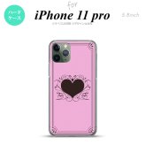 iPhone11Pro iPhone11 Pro スマホケース ハードケース ハート 飾り ピンク メンズ レディース nk-i11p-612