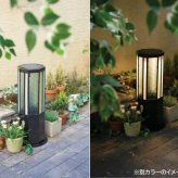 ソーラーポールライト OCTAGON ガラス製 ソーラーライト 屋外 防水 庭 ガーデンライト おしゃれ 玄関 アプローチ 門灯 エクステリア 照明 置き型 自動点灯 2色切り替え ソーラー式 スタンドライト セトクラフト