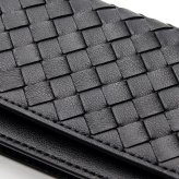 ボッテガヴェネタ 名刺入れ イントレチャート メンズ レディース カードケース BOTTEGA VENETA ブラック 黒 本革 ラムレザー 羊革 ビジネス 名刺ケース カードホルダー 174646 V3UN1 1275