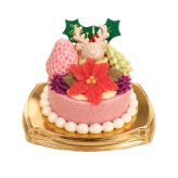 無添加犬用　Xmas　CAKEどちらかお一つとディナーのセット　直径8cm 犬用 ケーキ 誕生日 バースデー 【冷凍】
