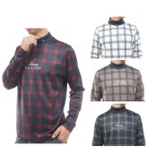 トミーヒルフィガー ゴルフ メンズ スムース裏起毛 チェック柄 長袖ハイネックシャツ TOMMY HILFIGER THMA672 2026年秋冬モデル お誕生日祝い お祝い 記念品 お父さん 父の日 彼氏 男性 30代 40代 50代 60代  還暦祝い 敬老の日 人気プレゼント プレゼント