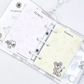 スヌーピー チラシ ミニシールバインダーチャーム 文具 SNOOPY