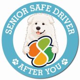 カーサイン 高齢者マーク SENIOR SAFE DRIVER マレンマシープドッグ マグネット 強力 直径13cm 肉球 日本製 車 ステッカー