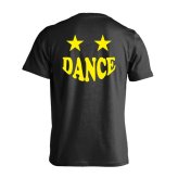 ダンス Tシャツ 半袖 メンズ ウェア レディース 練習着 ジュニア ドライ おもしろ tシャツ 速乾 名入れ スポーツ 女子 男子 チーム おしゃれ 文字入れ 「スマイルダンススター」 アートワークスコウベ 【送料無料】