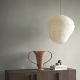 ferm LIVING ファームリビング Kurbis カービス ランプシェード M 高さ60cm （シェードのみ） シェード ジャパンディ 和紙北欧 ランプシェード 天井照明 ペンダントライト シェードのみ 和紙 和モダン