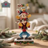 ミッキー ドナルド グーフィー 肩車 21.9cm クリスマス | ディズニー トラディションズ ジムショア グッズ フィギュア 人形 置物 彫刻 Jim Shore 正規輸入品