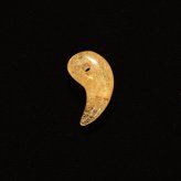 天然石 勾玉ゴールドルチル 約1.1g 幾重にも重なる金針 仕事運 成功 お守り GHM51 スエードコードor交換用ゴム付＆巾着付 財運 石 京海堂