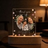 敬老の日 フォトフレーム アクリルフォトパネル 【LEDスタンドパネル | 敬老の日限定デザイン】名入れ メッセージ入り 写真立て プレゼント ギフト 写真入り オーダーメイド 記念日 感謝 父 母 義父 義母 祖父 祖母 おじいちゃん おばあちゃん 家族 サプライズ 人気 インテリア