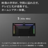 テレビ台 テレビボード シンクロビジュアルライト Sサイズ LED間接照明 シアターライト ホームシアター DVD鑑賞 調光 調色 部品 パーツ おしゃれ インテリアテレビスタンド 壁寄せ