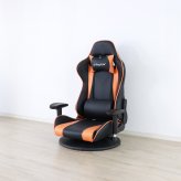 ゲーミングチェア 高さ調節 グレー・ホワイト・オレンジ W70xD65xH99cm座面高18cm デスクチェア オフィスチェア パソコンチェア フットレスト グレイ ホワイト オレンジ おしゃれ 新生活
