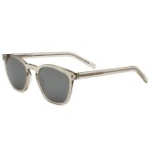 サンローラン Saint Laurent サングラス グローバルフィット UVカット ウェリントン アイウェア SL 28 SLIM-006 メンズ レディース ユニセックス ベージュ+シルバー 国内正規品