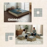 畳 ユニット 置き畳 小上がり用段ボール 和室 畳ベンチ エコ 軽量 簡単 70×70×29.5cm 無地 簡単に和室を作れる 小上がり畳 日本製 ラグ マット インテリア 敷物 コンパクト