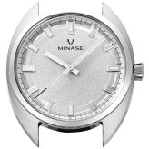 ミナセ MINASE 腕時計 本体 メンズ 自動巻き MASTER CRAFT J3 マスタークラフト J3 ホワイト文字盤 J3-NWH