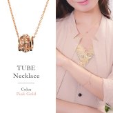 ゴールド ネックレス ハワイアンジュエリー ネックレス ピンクゴールド バレル 樽 プルメリア 透かし模様 14K K14ピンクゴールド K10 10Kあずきチェーン太0.7mm ギフトラッピング可能 彼女 妻 女性 レディース プレゼント ハロウィン 【品番：CG-GP105R】