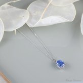 【完売致しました。】  非加熱 ブルーサファイア 1.61ct ネックレス ペンダント プラチナ Pt900 サファイアネックレス プラチナネックレス レディース 一粒ネックレス 9月 誕生石 サファイア ブルー プレゼント Drops