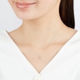 【無料ラッピング】  ヨンドシー 4℃ EAU DOUCE4℃【4月誕生石】K10 イエローゴールド ネックレス ダイヤモンド レディース ブランド 正規品 新品 ギフト プレゼント 人気 おすすめ 誕生日 記念日 クリスマス 送料無料