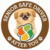 カーサイン 高齢者マーク SENIOR SAFE DRIVER ペキックス ステッカー シール 直径13cm 肉球 日本製 車