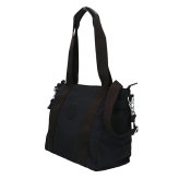 キプリング トートバッグ レディース ブランド Kipling アッセーニ S ロゴ ワンポイント 無地 2WAY KI4400-P39 Black Noir 黒