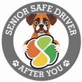 カーサイン 高齢者マーク SENIOR SAFE DRIVER ボクサー マグネット 強力 直径13cm 肉球 日本製 車 ステッカー