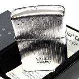 ZIPPO アーマー Lineage 1932 Vertical ジッポ ライター おしゃれ エングレービング サテンシルバー 縦ライン 彫刻 ロゴ かっこいい ギフト メンズ 渋い プレゼント