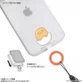 サンリオ マルチリングプラス ぐでたま SANG-417GU スマホリング ストラップホルダー 落下防止 スマホアクセサリー キャラクター グッズ 挟むだけ 便利 持ちやすい サンリオ正規ライセンス品