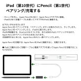 Apple Pencil (第1世代) MYQW3J/A iPad タッチペン Lightning接続 USB-Cアダプタ付属 スケッチ デザイン 学習 ビジネス クリエーティブ #51017