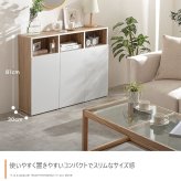 キャビネット フレンチアンティーク アンティーク調 チェスト キッチンボード 引き出し リビング収納 本棚 ディスプレイ収納 タンス おしゃれ 木製 韓国 フレンチ ホワイト 白家具 バイカラー: 部屋をスッキリカッコよく! 扉付き 収納棚 新生活