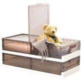 折りたたみベッド下収納ボックス　BENRY ONLS0356 2個セット 単品  リビング収納 シンプルスタイル モダン 角型 プラスチック 隙間収納幅82.5cm 奥行40.5cm 高さ18cm